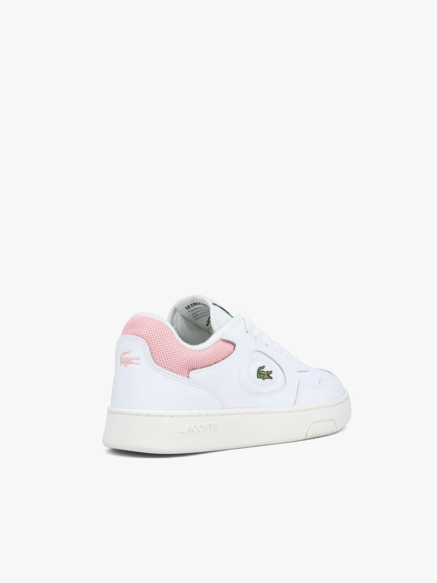 Lineset Wht Pink leather sports shoes Dry Feet