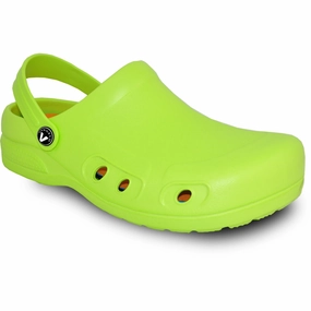 Slip Barrier Advantage VANGELO Men Slip Resistant Clog RITZ Lime Green VANGELO Men Slip Resistant Clog RITZ Lime Green sock