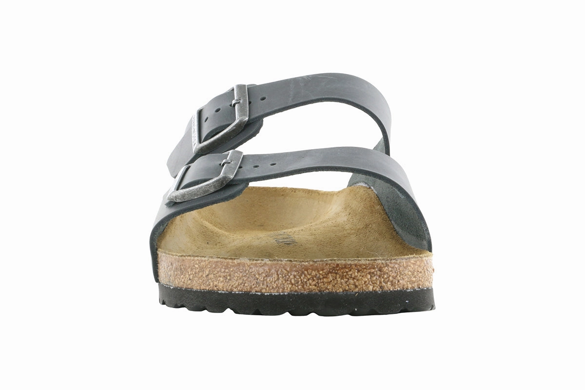 Birkenstock Arizona Oiled Leather Black Comfort experience Stable Grip