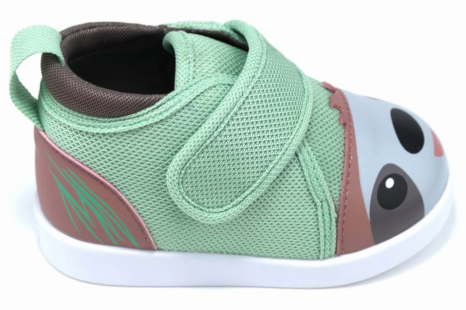 Corner Style Comfort toe Sloth Squeaky Toddler Shoes | Green/Brown Version 2 2025