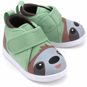 Sloth Squeaky Toddler Shoes | Green/Brown Version 2 2025 Lightweight Style Vital Step Urban Walk Sloth Squeaky Toddler Shoes | Green/Brown Version 2 2025