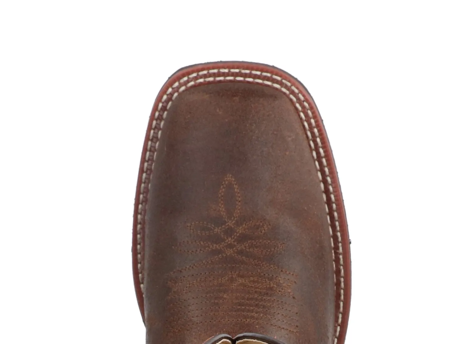 Smoky Mountain Boots Mens Timber Brown/Burnt Orange Leather Cowboy Boots