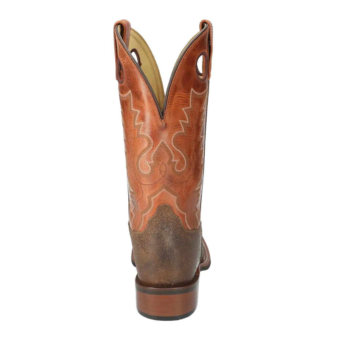 Smoky Mountain Boots Mens Timber Brown/Burnt Orange Leather Cowboy Boots