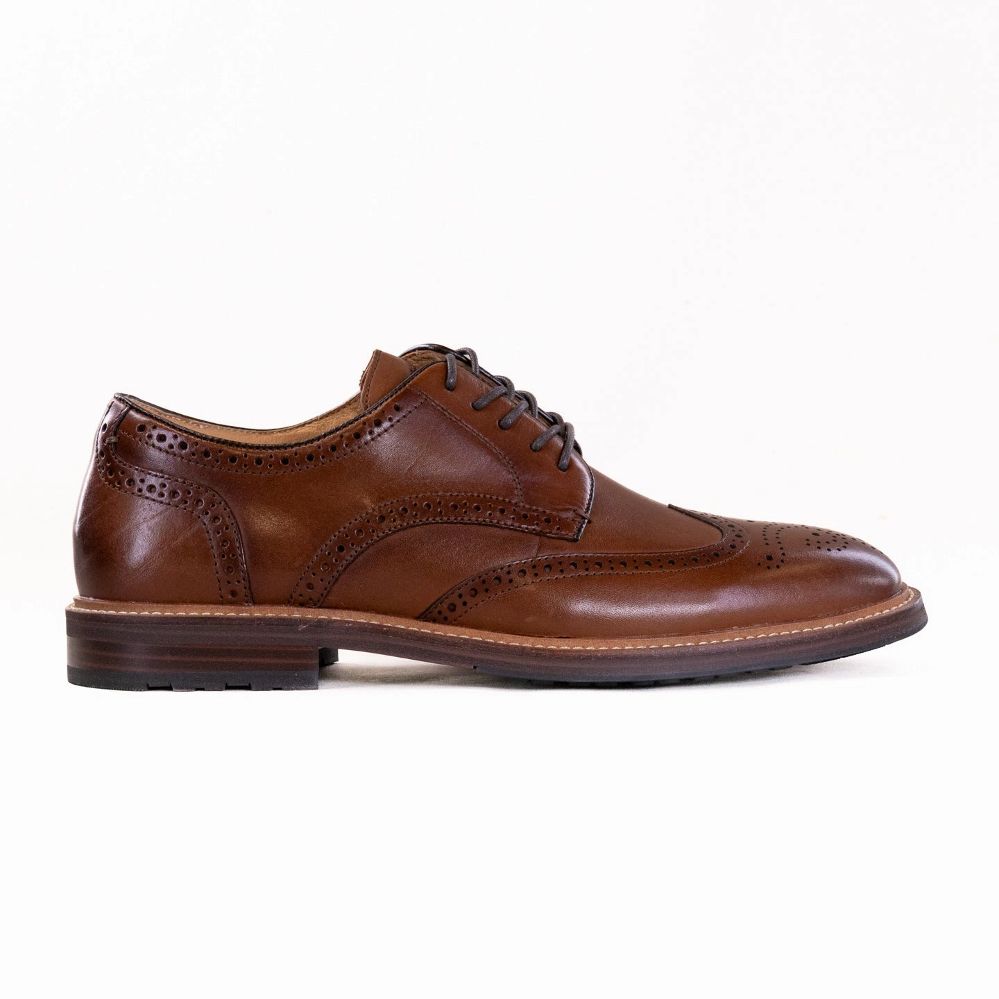 Padded Tongue Florsheim Anthem Wing Tip Oxford (Men's) - Brown