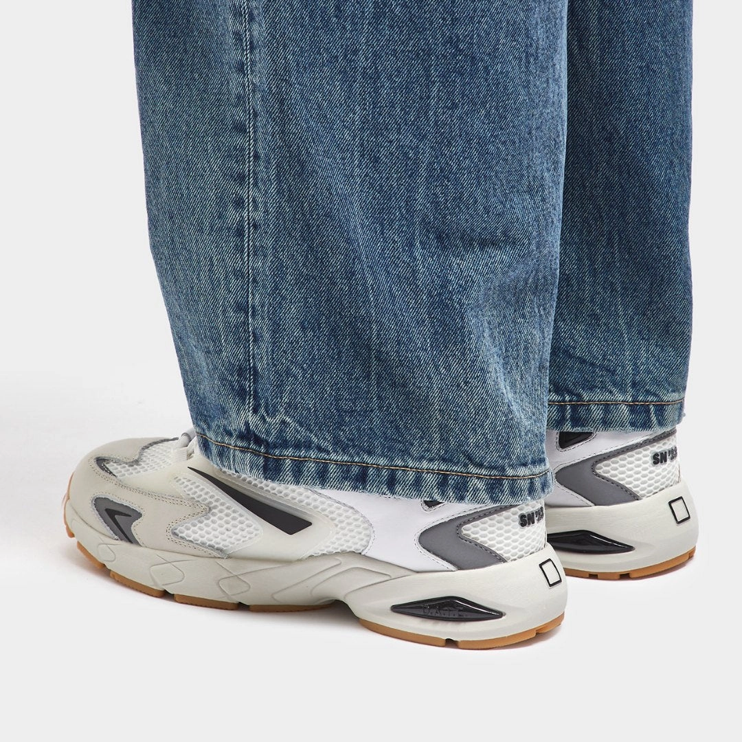 Sn23 White Gray mesh Compression Fit Lining