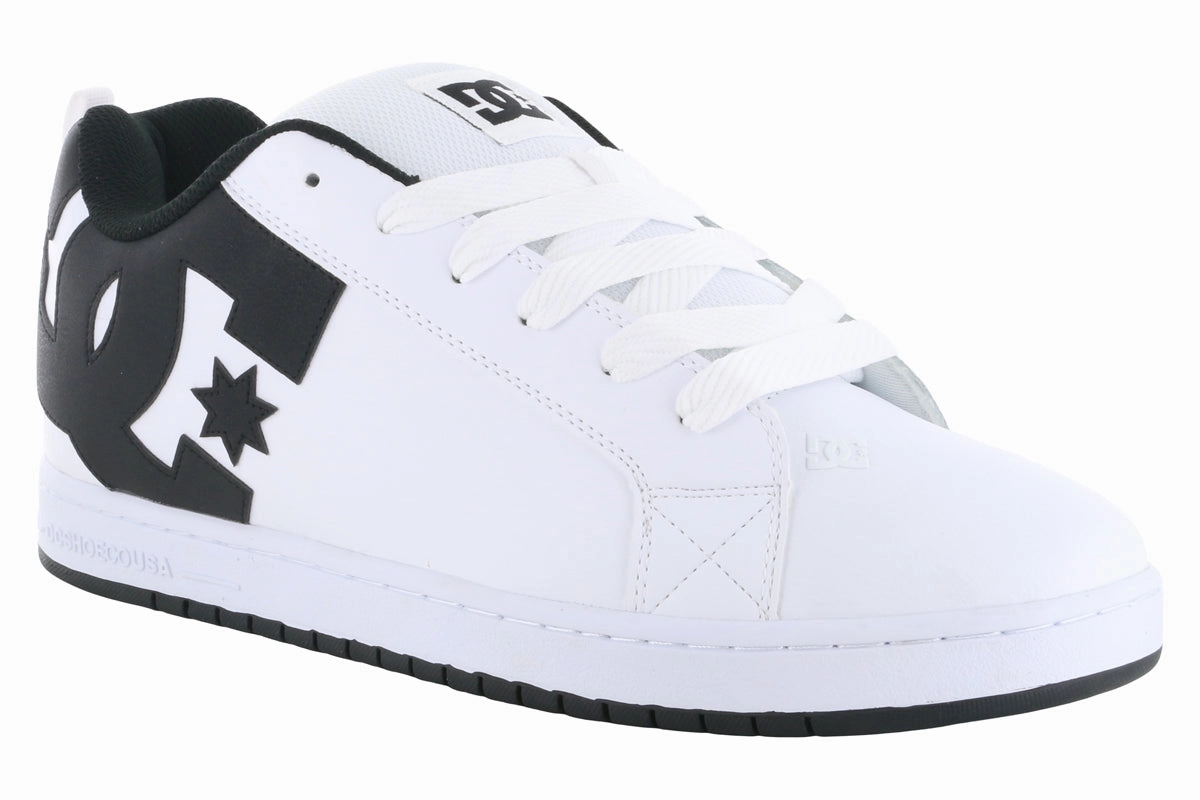Comfy Outsole DC Court Graffik Shoes White