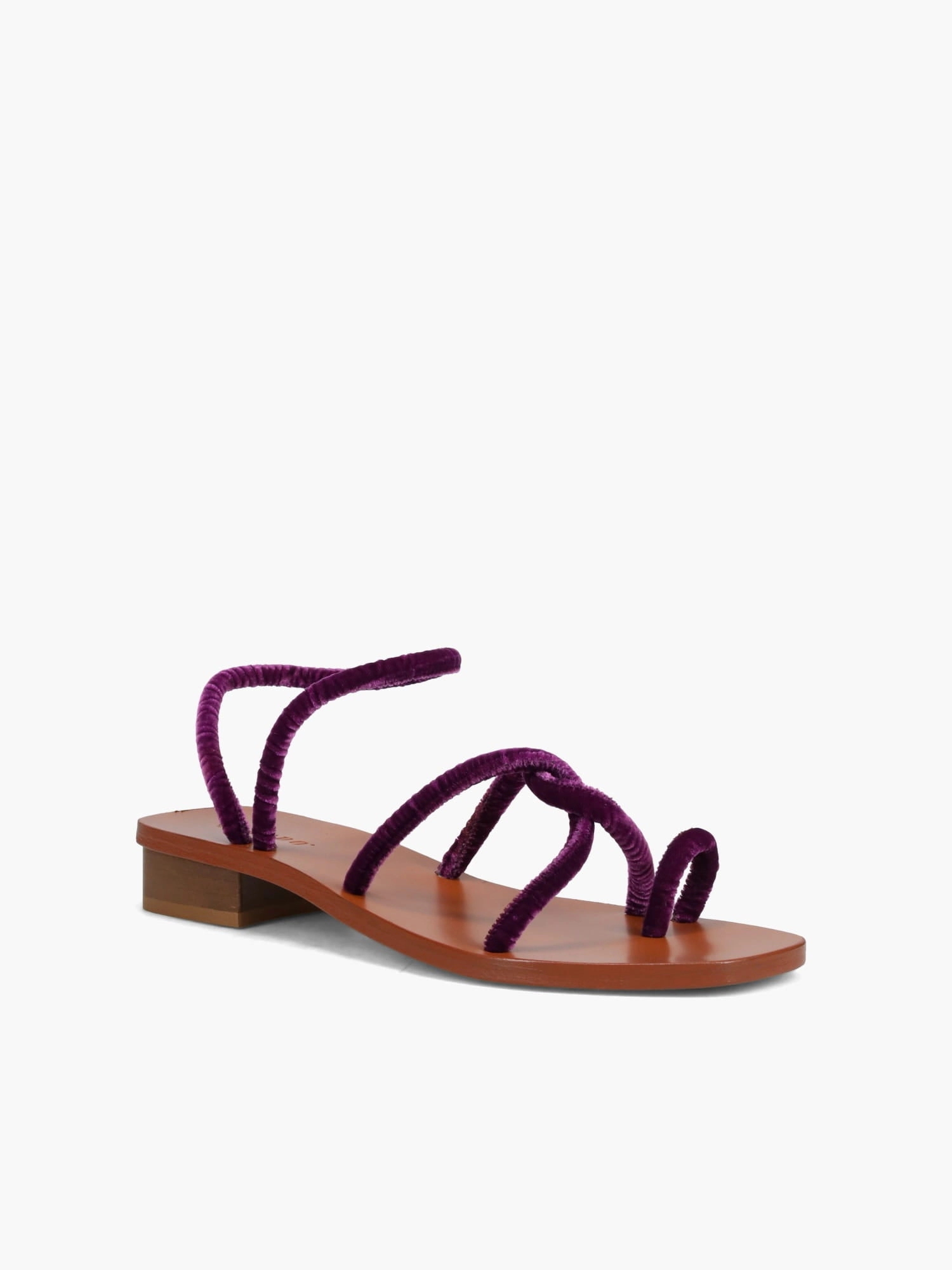 Foam Cushioning Flexible Flats Monte Tacco Viola Velvet