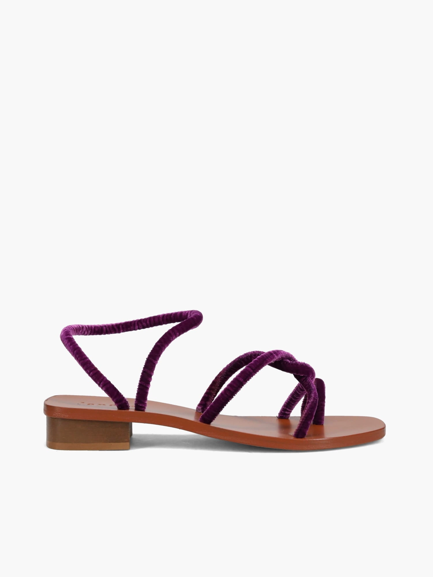 Monte Tacco Viola Velvet Adjustable Hook and Loop Straps