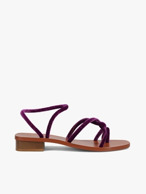 Soft Platforms Monte Tacco Viola Velvet Monte Tacco Viola Velvet Adjustable Hook and Loop Straps