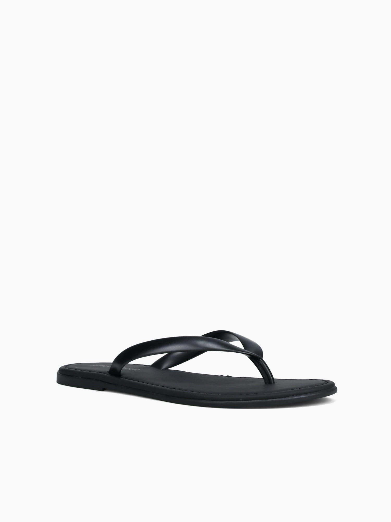 Beached Black Matte Stylish Beach Footwear Casual Comfort