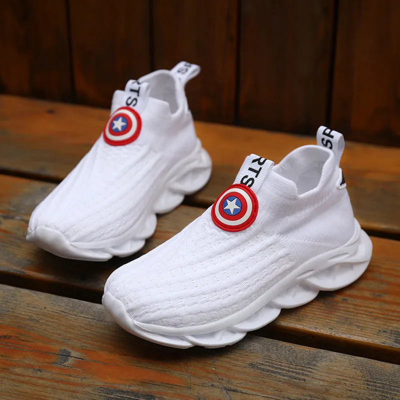 Solid Color Knitted Running Shoes- GlamzLife