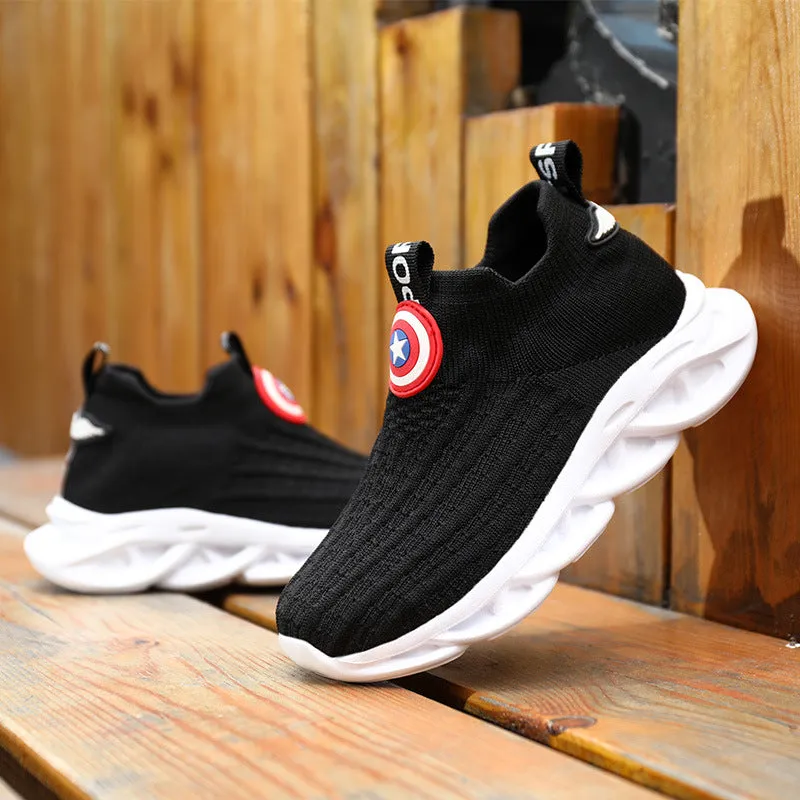 Solid Color Knitted Running Shoes- GlamzLife