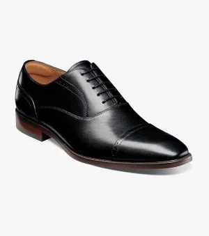 Sorrento Cap Toe Oxford-Black | Florsheim Durable ease Senior Sorrento Cap Toe Oxford-Black | Florsheim