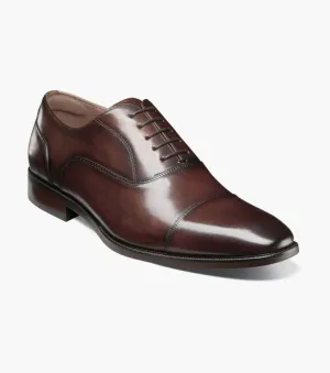 Sorrento Lux Cap Toe Bal Oxford-Brown | Florsheim Closed - toe Style Sorrento Lux Cap Toe Bal Oxford-Brown | Florsheim Quick Dry Lining
