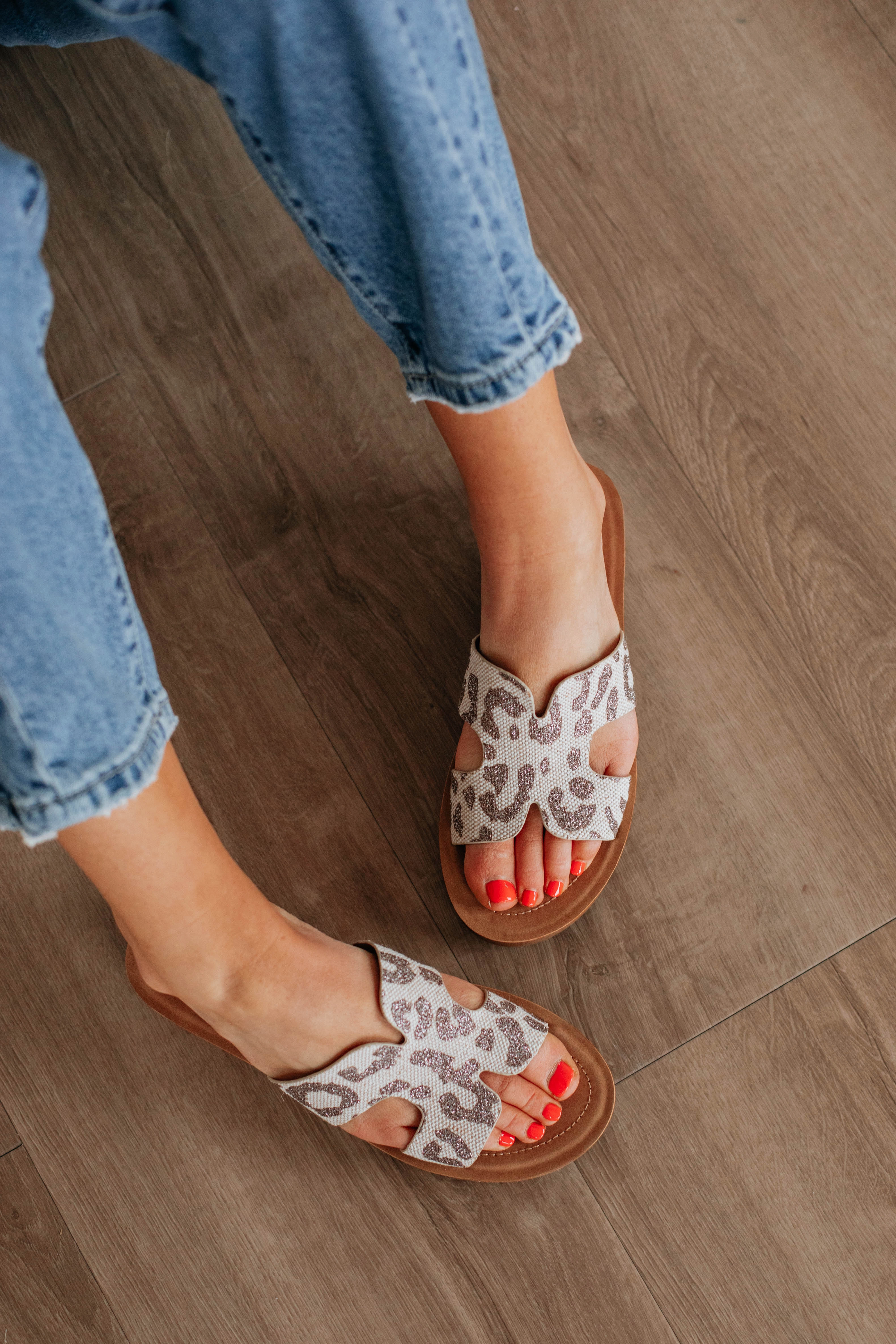 Sparkly Mood Sandals Durable Fabric