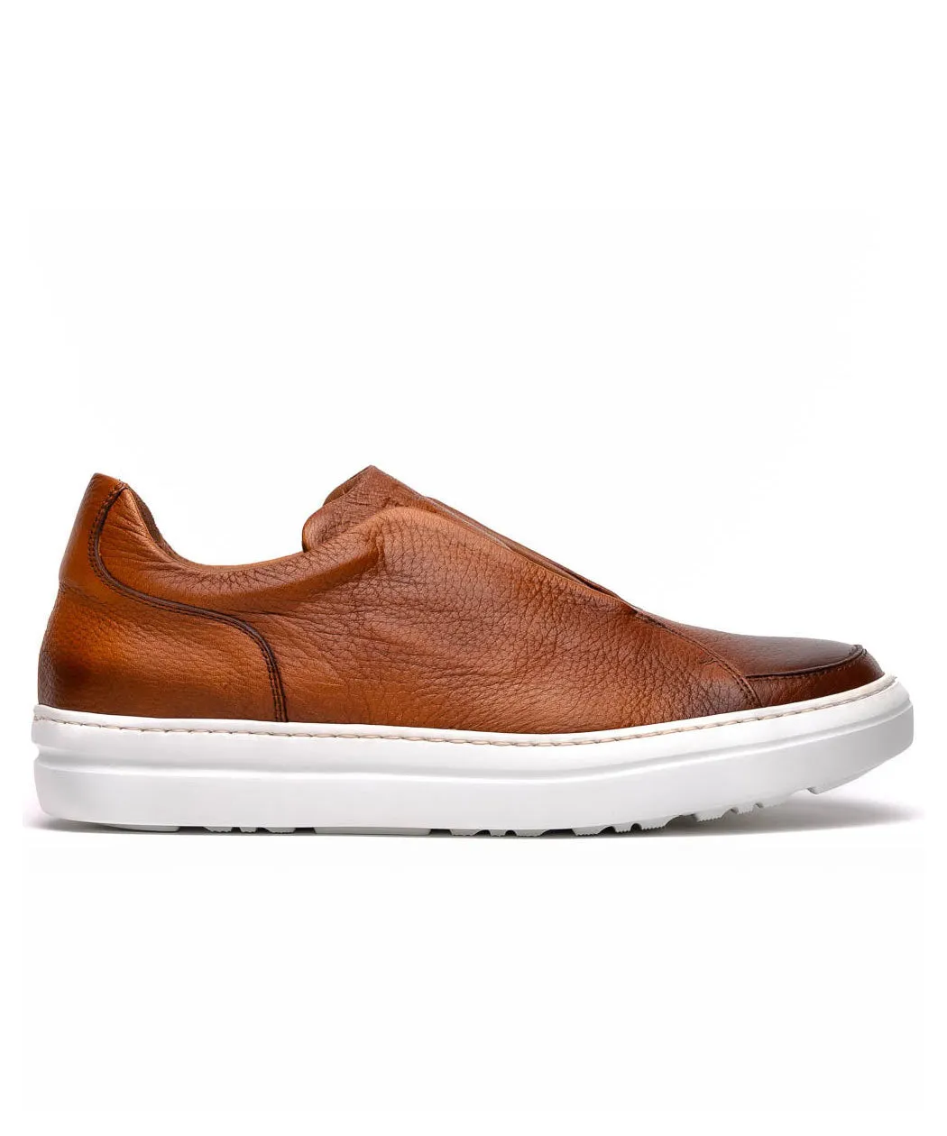 SPETTACOLARE Italian Pebble Grain Calfskin Sneakers Meadow Hike
