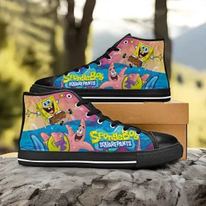 Spongebob Squarepants Patrick Shoes High Top Sneakers for Kids and Adults