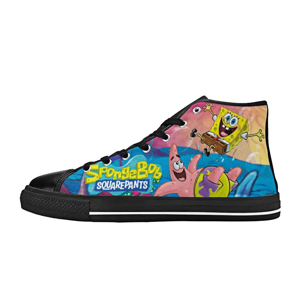 Spongebob Squarepants Patrick Shoes High Top Sneakers for Kids and Adults