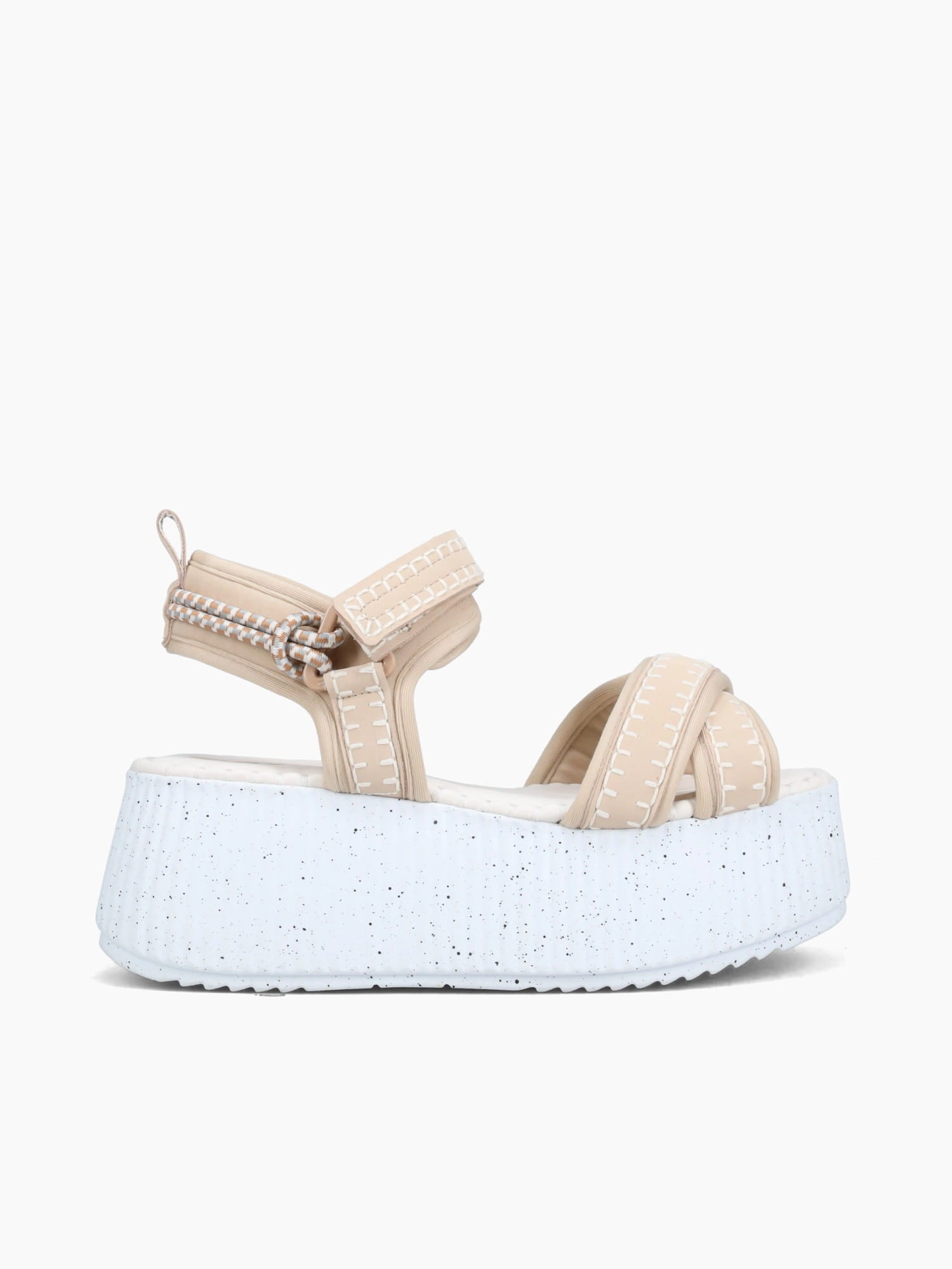 Stylish Beach Footwear Alize Beige Suede Licra