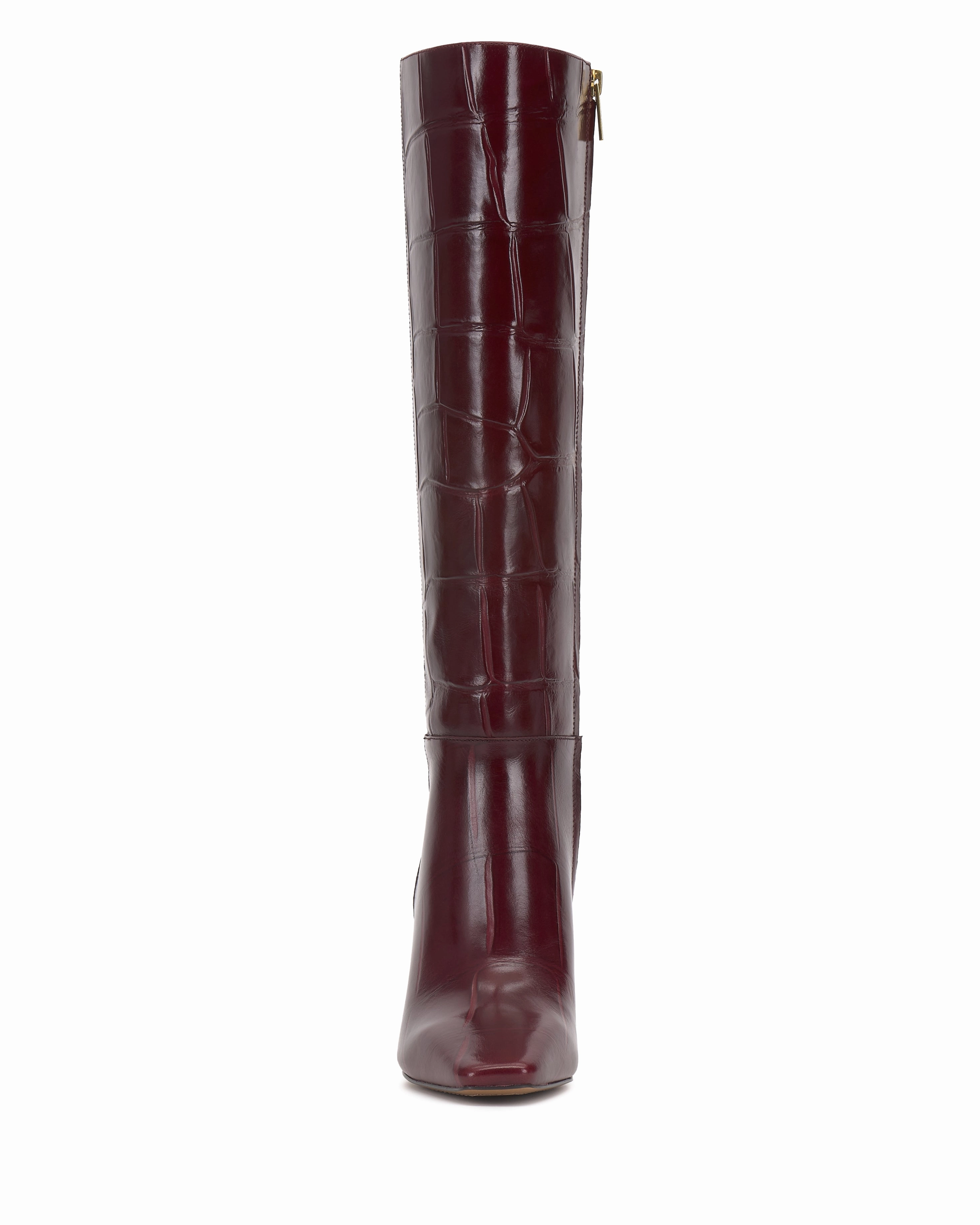 Bennidy Wide Calf Knee High Boot Stretchable Upper Heel Safe