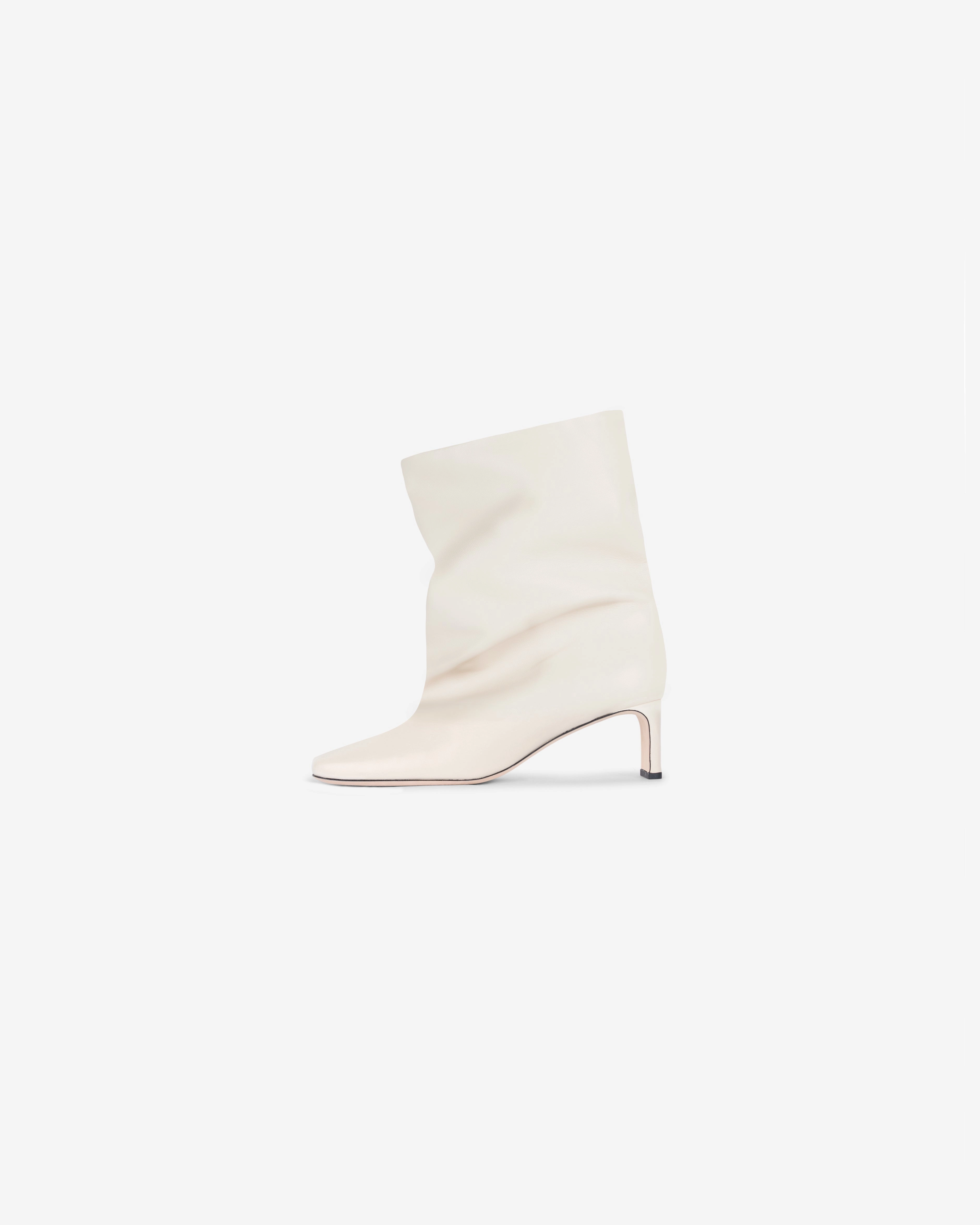 All-Weather Comfort Square Toe Ankle Boot - Ecru