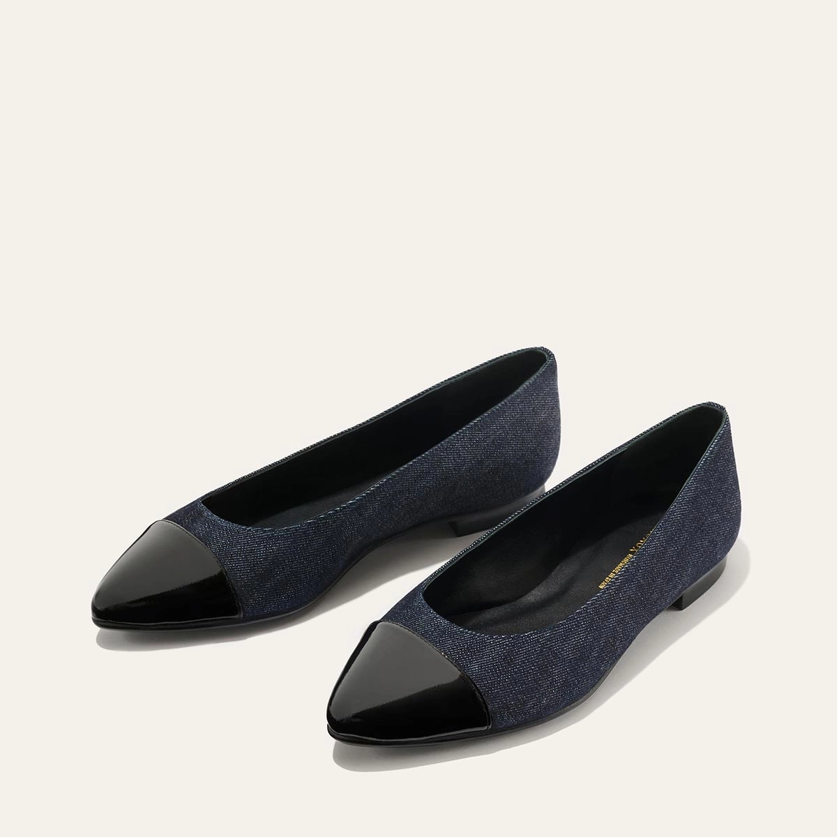 Low Top The Pointe - Indigo Denim and Patent