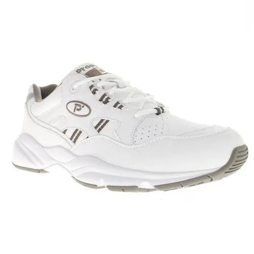 Stability Walker-WHITE/TAUPE | PROPET Sturdy Outsole Design Waterproof Nano Coating