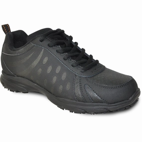 Stable Standing Support VANGELO Women Slip Resistant Shoe AVA-4 Black VANGELO Women Slip Resistant Shoe AVA-4 Black machine - washable mid - cut