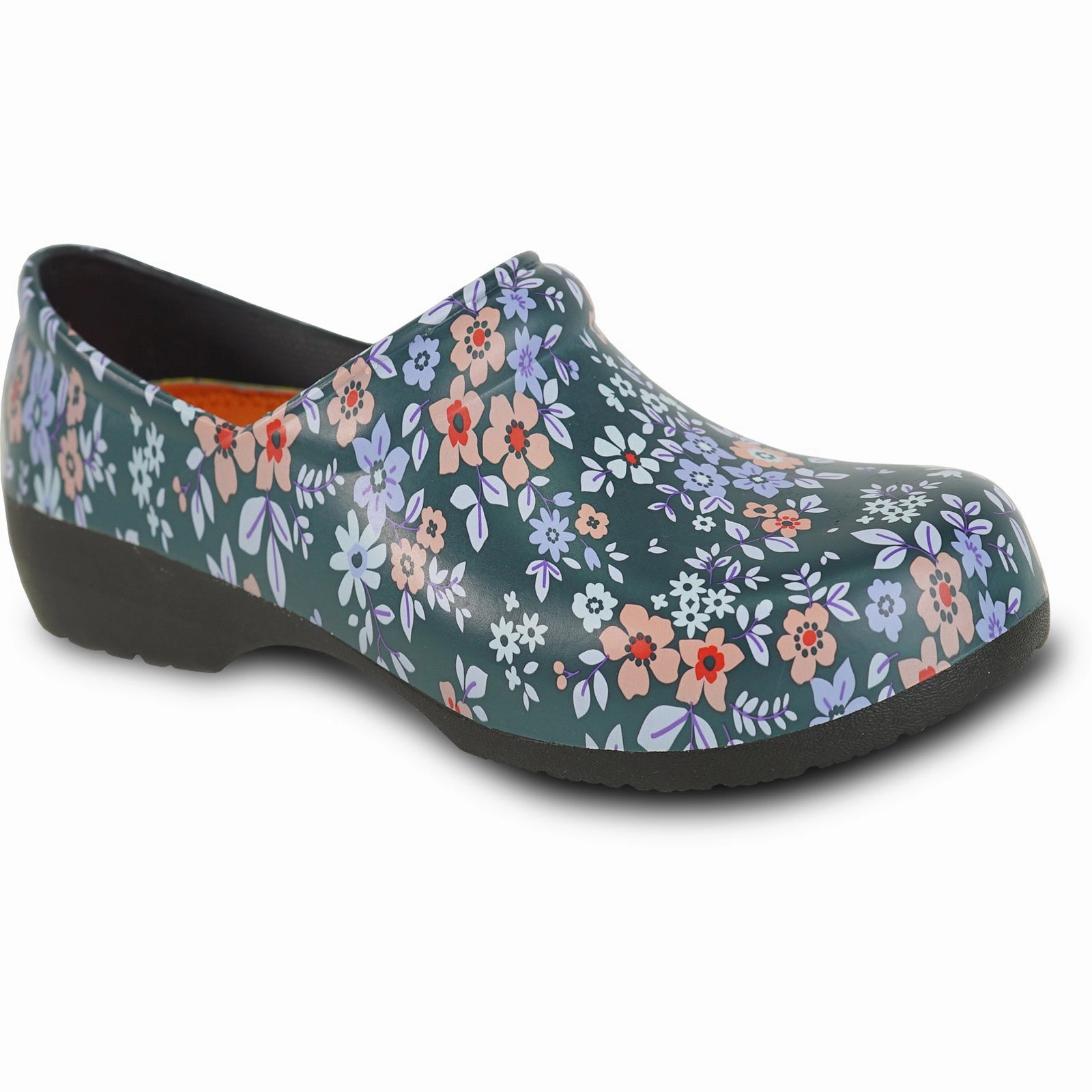 diabetic shoes Men's VANGELO Women Slip Resistant Clog NIKO Flower-2