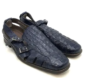 Stacy Adams Men's Seneca 25169 Black Fisherman Sandals - Size 12M