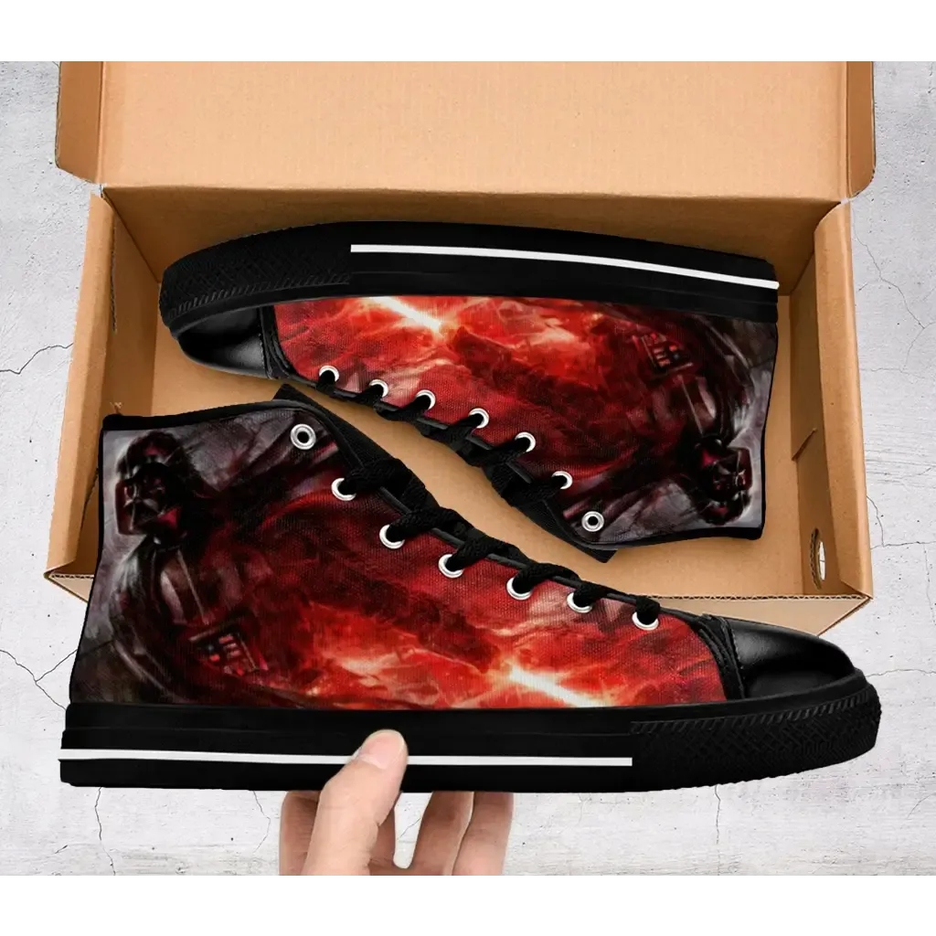 Star Wars Shoes Darth Vader Shoes High Top Sneakers for Kids and Adults