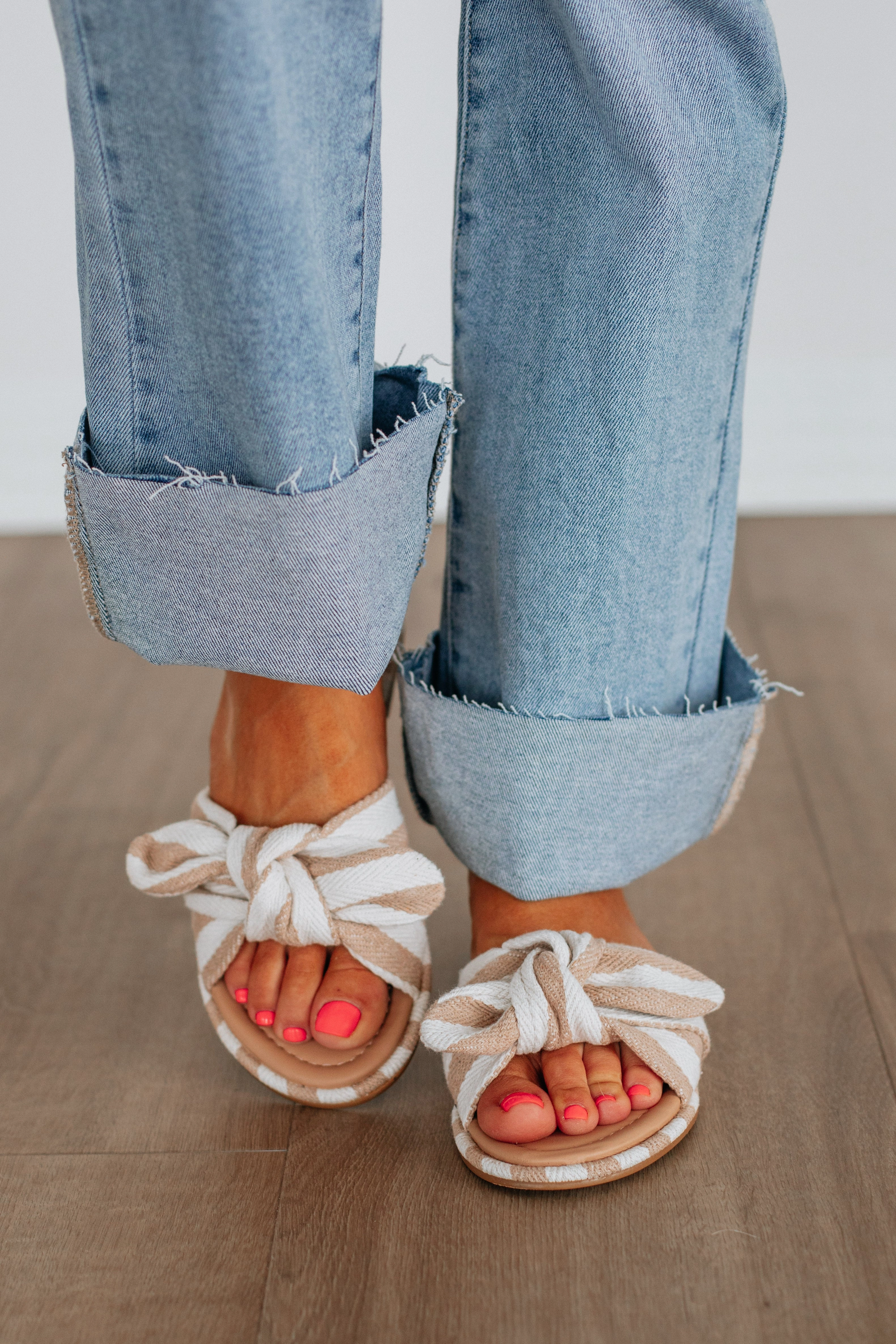 Stepping Out Sandals Bold Tone
