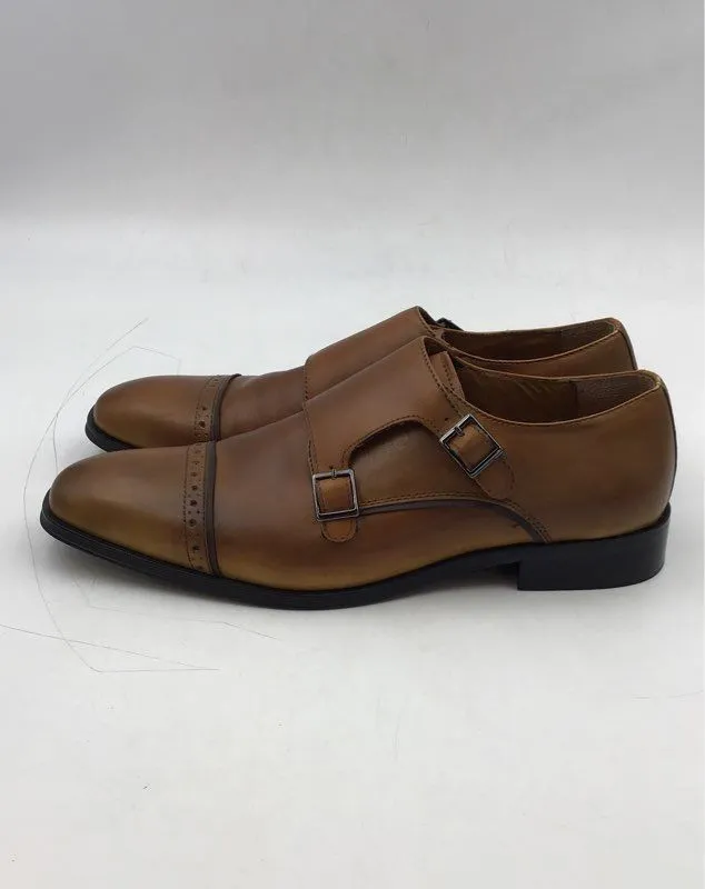 Steve Madden Men's Brown Slip-On Monk Strap Dress Shoes - Size 8.5M