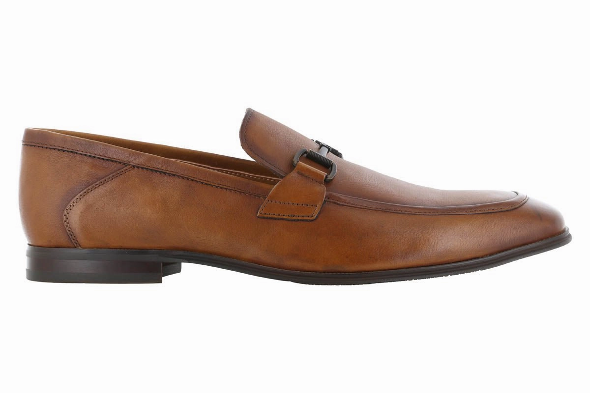 Command Style Soft Leather Steve Madden Aahron Tan Leather Dress Loafer