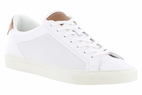 Steve Madden Finneas White Leather Sneaker Dual Purpose Steve Madden Finneas White Leather Sneaker On Feet Active feel
