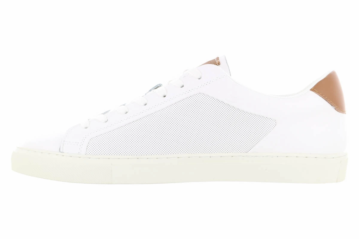 Steve Madden Finneas White Leather Sneaker forest hike Outdoor Walk