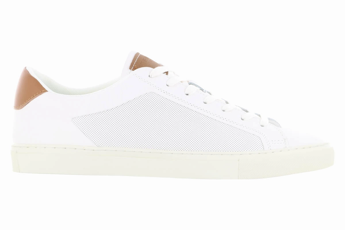 Steve Madden Finneas White Leather Sneaker Comfort Motion Stay Cool