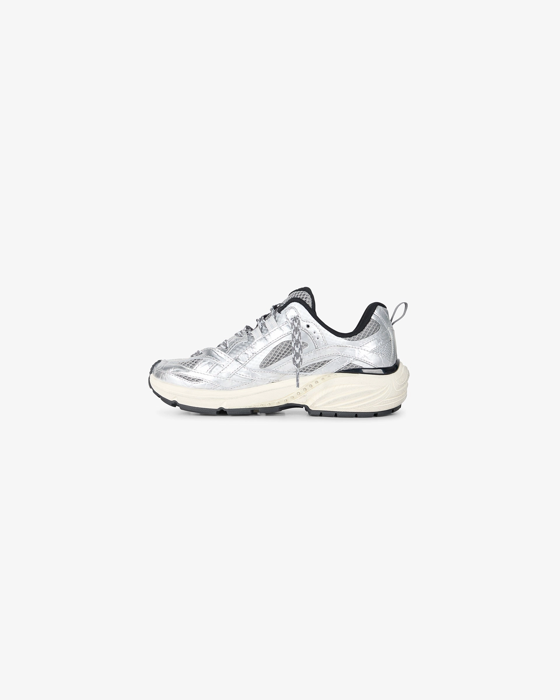 Ventilated Airflow System volleyball shoes Storm Runner Leather Textile - Silver