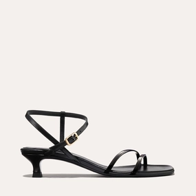Street Cool The Dylan Sandal - Black Crinkle Gloss Nappa The Dylan Sandal - Black Crinkle Gloss Nappa Fashion Sandals Glam Touch