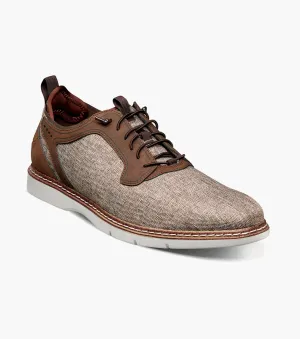 Stretchable Fabric Scanlan Plain Toe Elastic Lace Up-Brown Multi | Stacy Adams Compression Molded EVA Scanlan Plain Toe Elastic Lace Up-Brown Multi | Stacy Adams