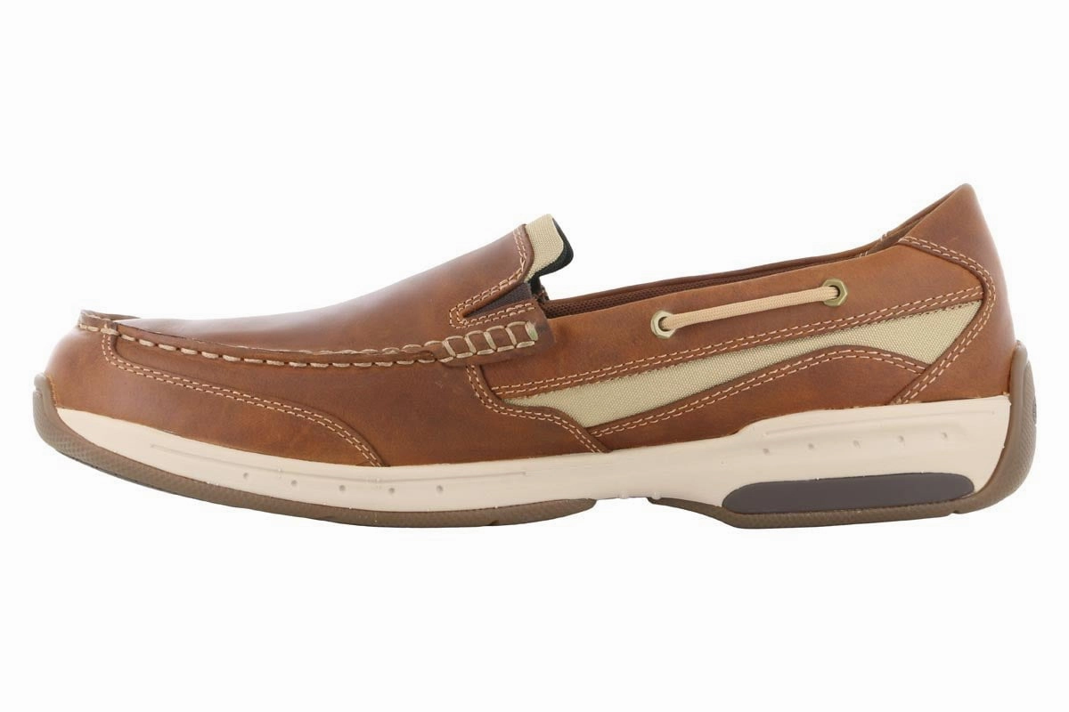 Dunham Captain Venetian Slip On Tan Secure Closure System Slide Hike