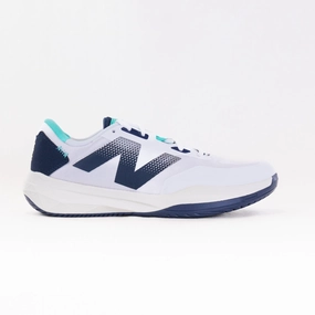 New Balance Tennis-Hard Court (Men's) - White/Blue Tunnel Walk SoftInterior