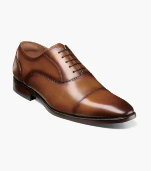 Structured performance Sorrento Lux Cap Toe Bal Oxford-Cognac | Florsheim Sorrento Lux Cap Toe Bal Oxford-Cognac | Florsheim Recycled Composite