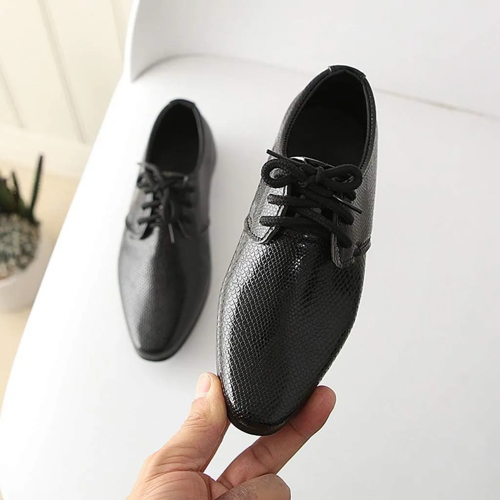 Student Casual Shoes British Children Infant Style Perform Baby Kids Boys Baby Shoes Slip on Girls