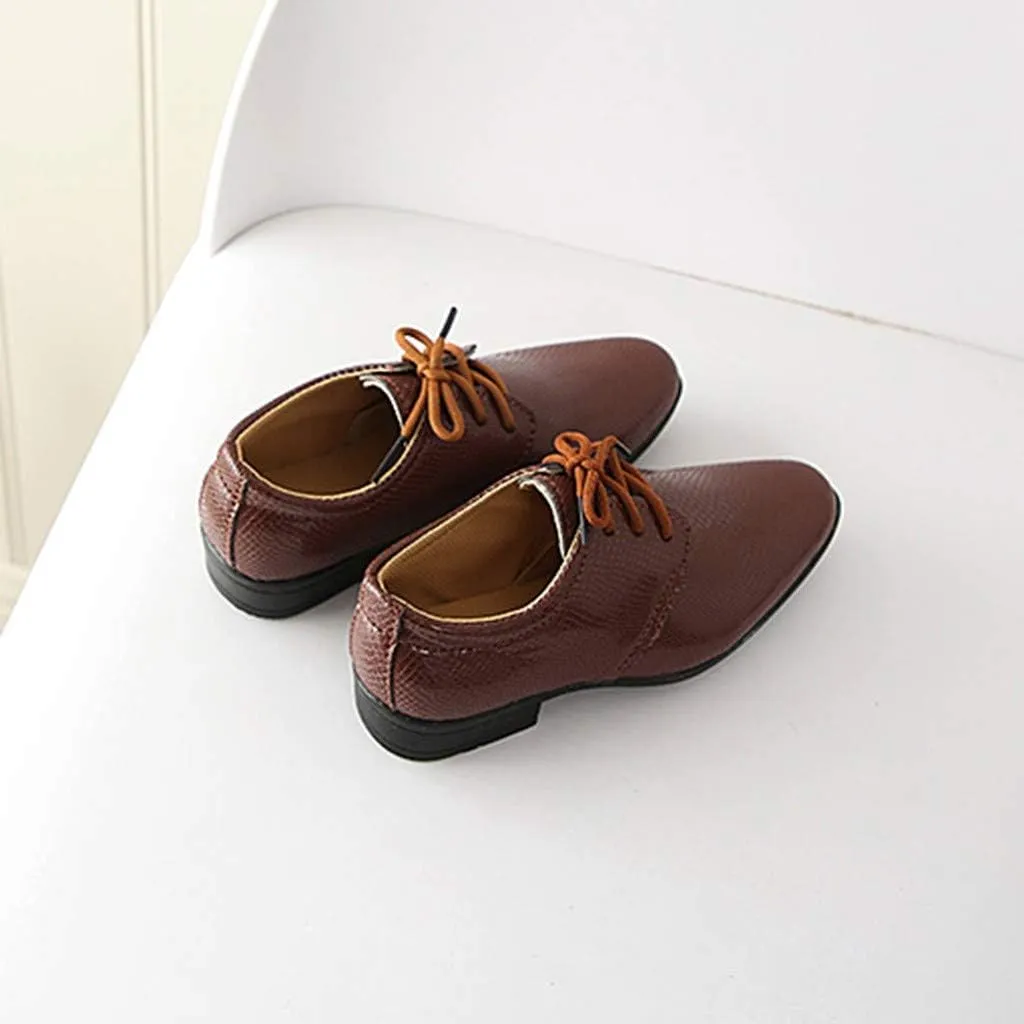 Student Casual Shoes British Children Infant Style Perform Baby Kids Boys Baby Shoes Slip on Girls