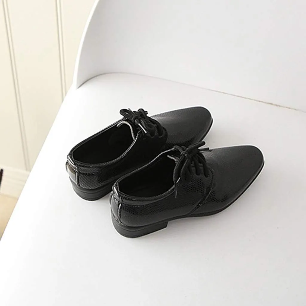 Student Casual Shoes British Children Infant Style Perform Baby Kids Boys Baby Shoes Slip on Girls