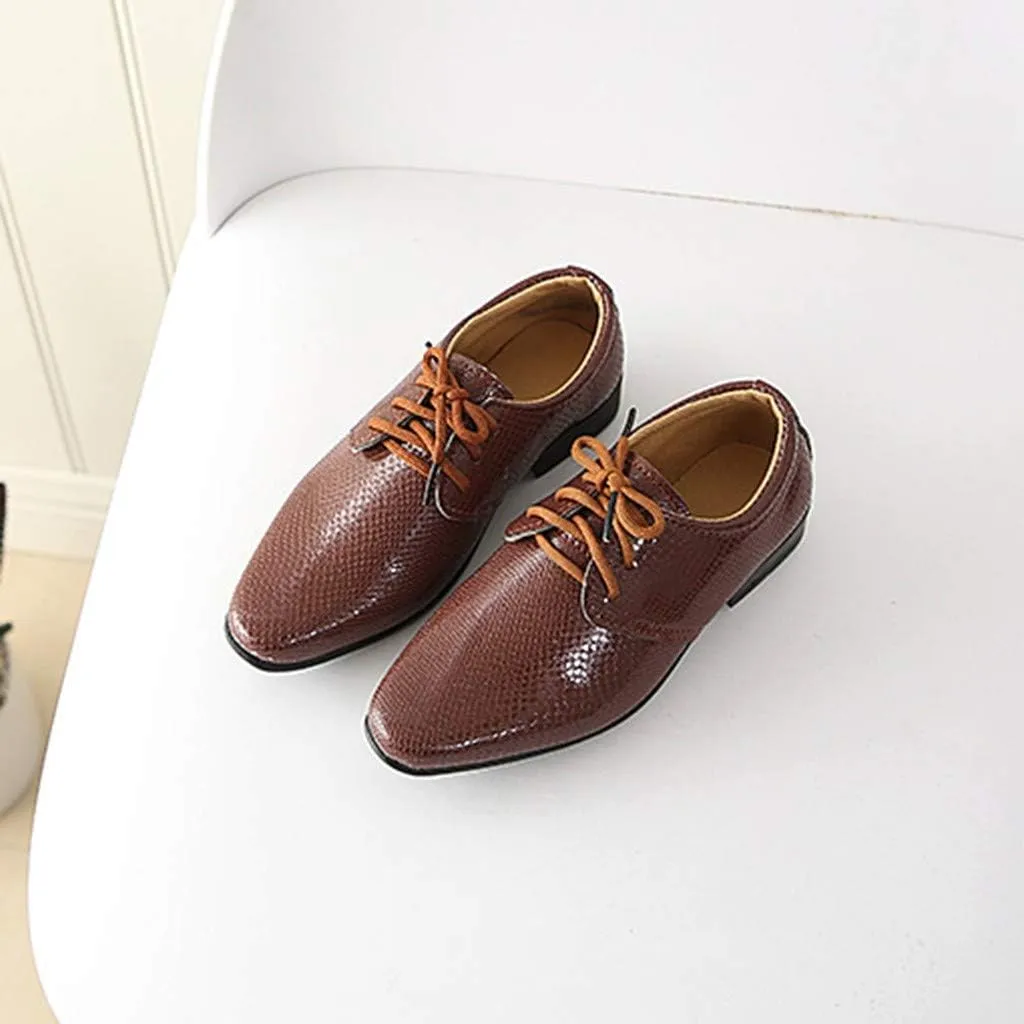 Student Casual Shoes British Children Infant Style Perform Baby Kids Boys Baby Shoes Slip on Girls