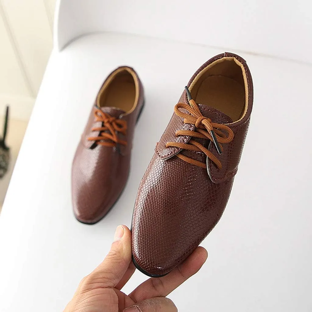 Student Casual Shoes British Children Infant Style Perform Baby Kids Boys Baby Shoes Slip on Girls