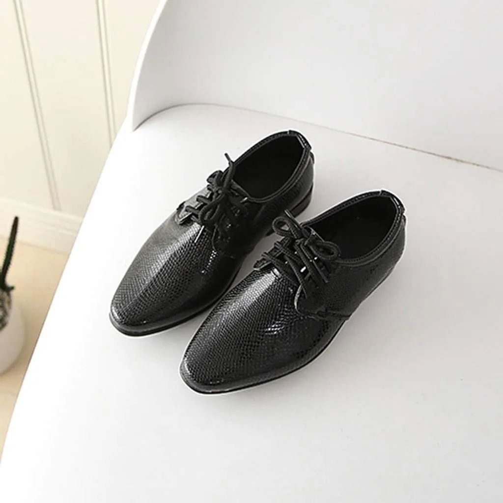 Student Casual Shoes British Children Infant Style Perform Baby Kids Boys Baby Shoes Slip on Girls