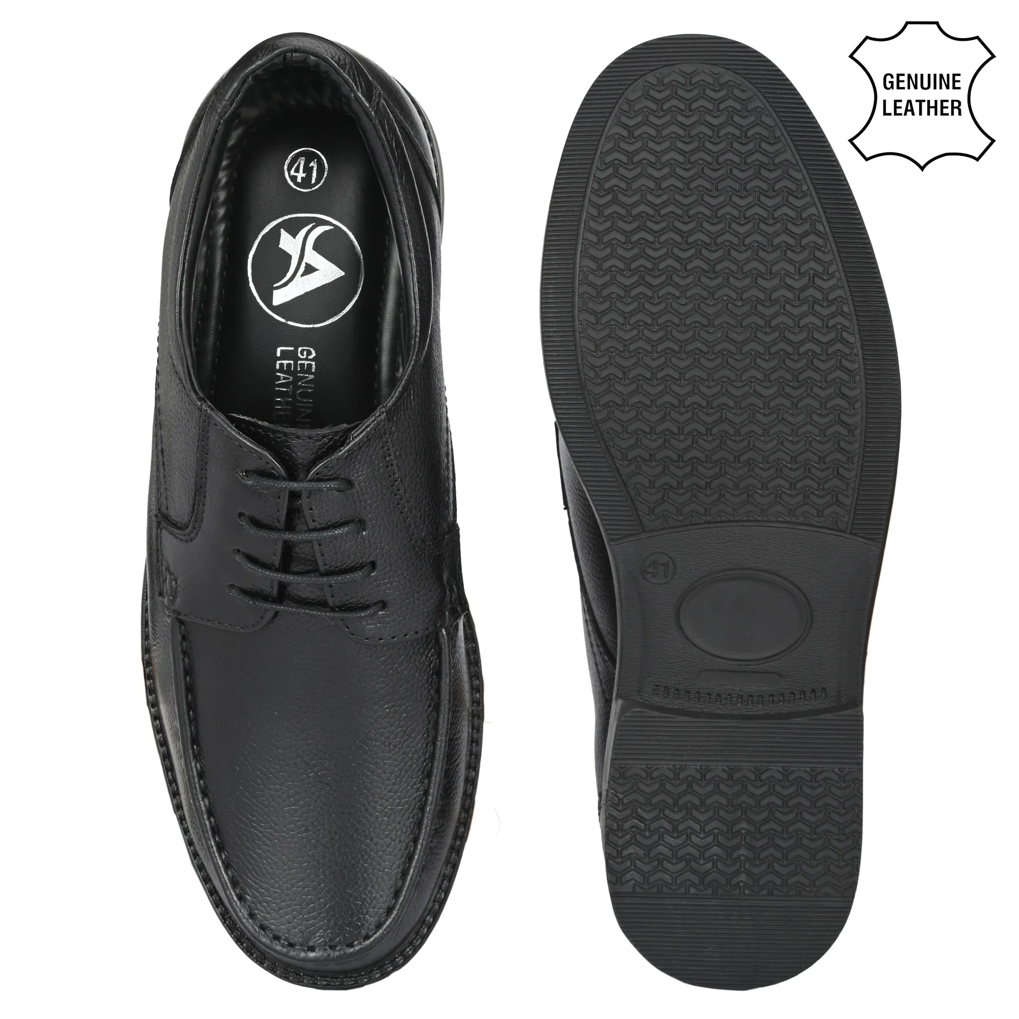 Suave Full Grain Leather Derby Trumock Lace Ups